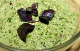 Соус с рукколой к рыбе и мясу
