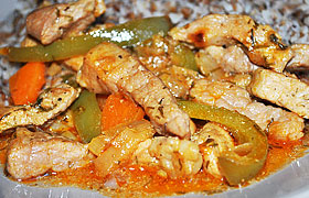 Быстрая жареная свинина