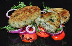 Рыбные зразы с сыром, маслом и зеленью