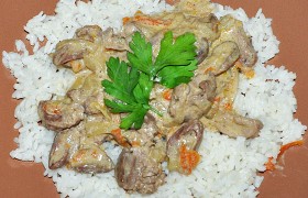 Куриные потрошки в мультиварке