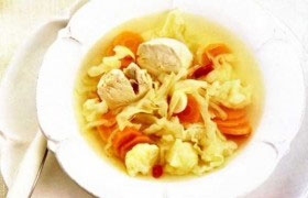 Пикантный куриный суп